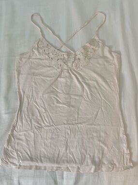RW&CO. Light Blush Floral Appliqué Cami